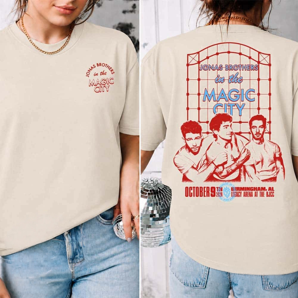 Jonas Brothers in the Magic City Merch T-Shirt For Burning Up All Over Again Tee Fan Gift 1 - Unicasport Jonas Brothers in the Magic City Merch T-Shirt For Burning Up All Over Again Tee Fan Gift