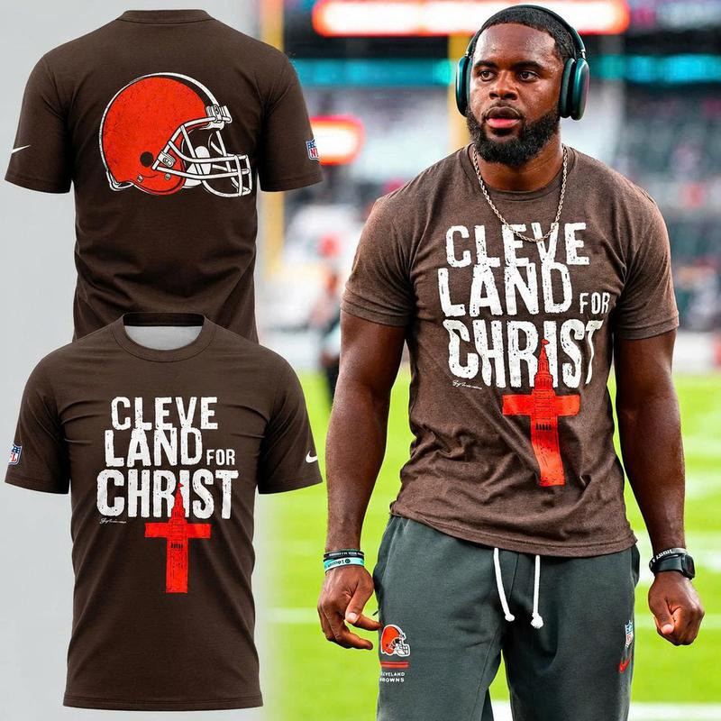 Cleveland Browns Cleveland For Christ Merch T-Shirt Football Fan Gift 1 - Unicasport Cleveland Browns Cleveland For Christ Merch T-Shirt Football Fan Gift