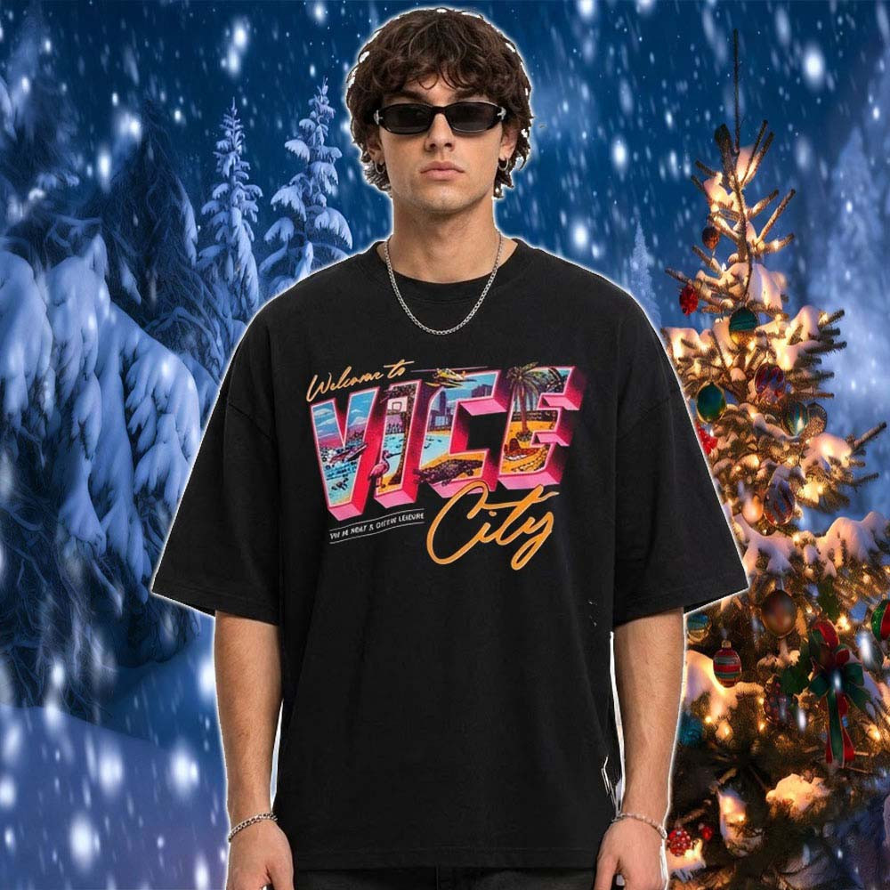 Miami Heat x Duvin Leisure Merch GTA VI Vice City Postcard T-Shirt Gift For GTA6 Lover 1 - Unicasport Miami Heat x Duvin Leisure Merch GTA VI Vice City Postcard T-Shirt Gift For GTA6 Lover