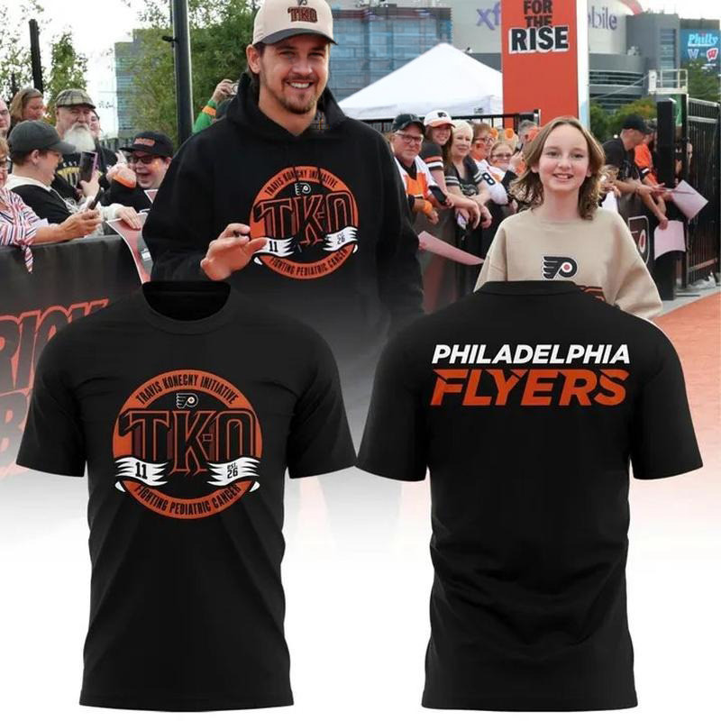 Philadelphia Flyers Merch TK-O Cancer 2026 T-Shirt Gift For Hockey Fans 1 - Unicasport Philadelphia Flyers Merch TK-O Cancer 2026 T-Shirt Gift For Hockey Fans