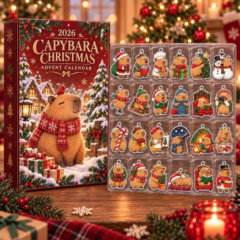 Capybara Christmas Advent Calendar 2026 Holiday Countdown Gifts For Animal Lovers 1 - Unicasport Capybara Christmas Advent Calendar 2026 Holiday Countdown Gifts For Animal Lovers
