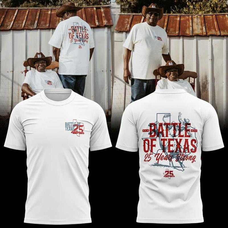 Houston Texans Merch Battle Of Texas 25 Years Strong 2026 T-Shirt Gift For Football Lover 1 - Unicasport Houston Texans Merch Battle Of Texas 25 Years Strong 2026 T-Shirt Gift For Football Lover