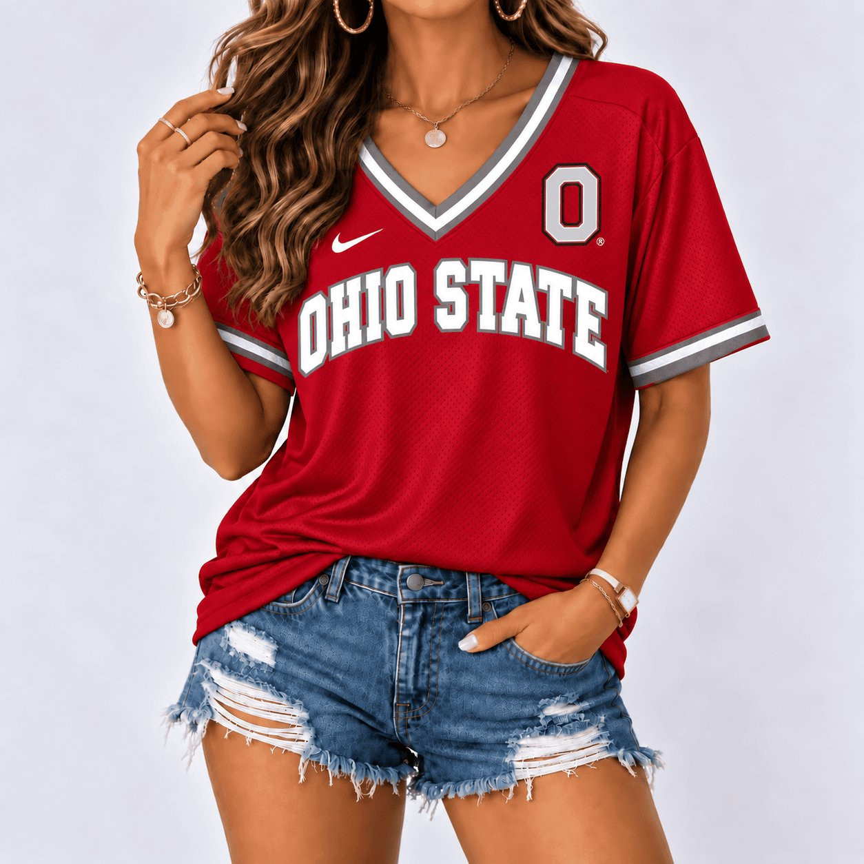 Ohio State Buckeyes NCAA V-Neck Shirt Game Day Outfits College Gifts For Buckeyes Fans 1 - Unicasport Ohio State Buckeyes NCAA V-Neck Shirt Game Day Outfits College Gifts For Buckeyes Fans