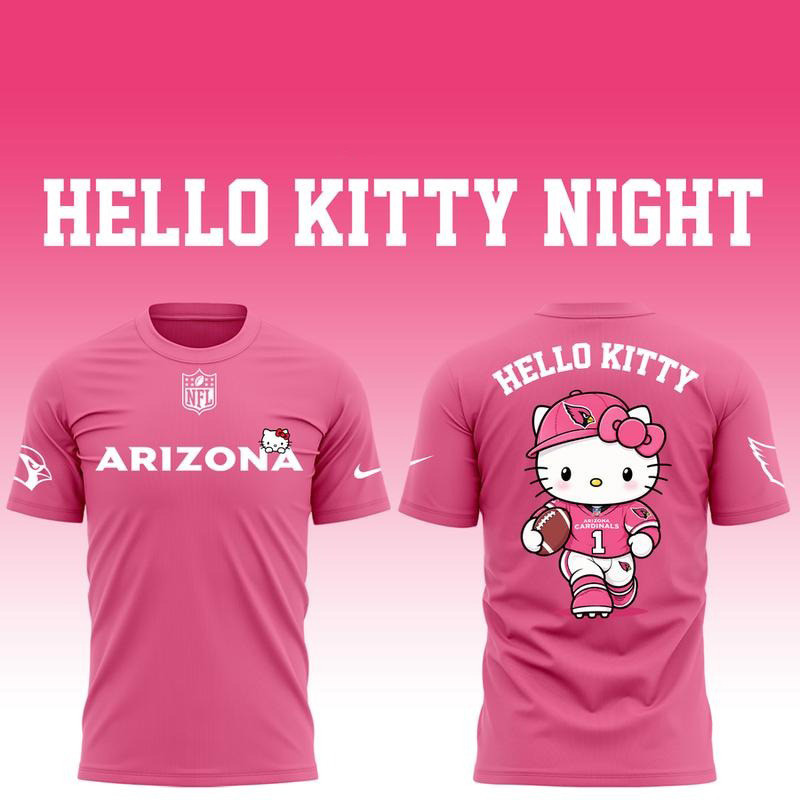 Arizona Cardinals Merch x Hello Kitty 2026 T-Shirt Cute Gift For Football Lover 1 - Unicasport Arizona Cardinals Merch x Hello Kitty 2026 T-Shirt Cute Gift For Football Lover
