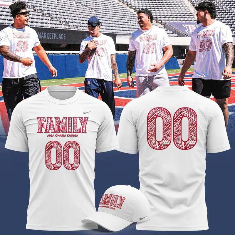 Custom Arizona Wildcats Merch Polynesian Game Family Aiga Ohana Kainga 2026 T-Shirt Football Fans Gear Ideas 1 - Unicasport Custom Arizona Wildcats Merch Polynesian Game Family Aiga Ohana Kainga 2026 T-Shirt Football Fans Gear Ideas