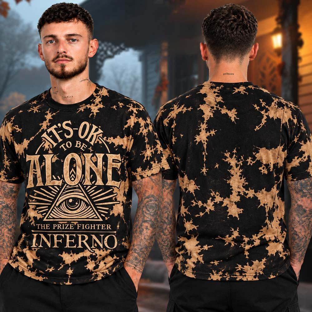 The Prize Fighter Inferno Merch At Neverender Festival 2026 It Ok To Be Alone T-Shirt Rock Fans Gear 1 - Unicasport The Prize Fighter Inferno Merch At Neverender Festival 2026 It Ok To Be Alone T-Shirt Rock Fans Gear