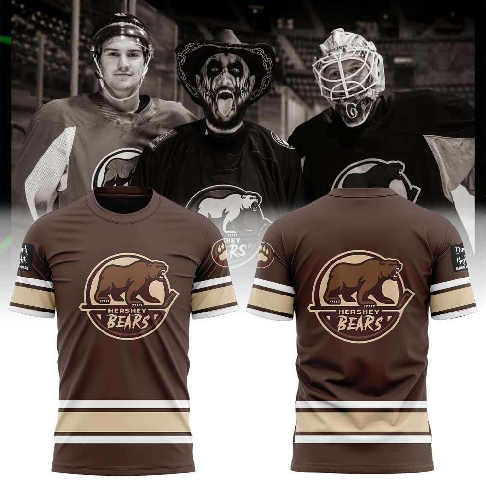 Hershey Bears Merch Glow In The Dark Nights 2026 T-Shirt Gift For Hockey Lover 1 - Unicasport Hershey Bears Merch Glow In The Dark Nights 2026 T-Shirt Gift For Hockey Lover