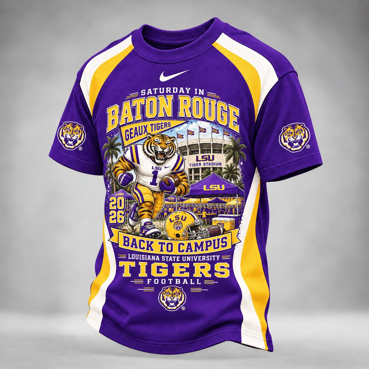 LSU Tigers NCAA Merch Back To Campus Shirt LSU Tigers Game Day Clothes Gifts Ideas 1 - Unicasport LSU Tigers NCAA Merch Back To Campus Shirt LSU Tigers Game Day Clothes Gifts Ideas