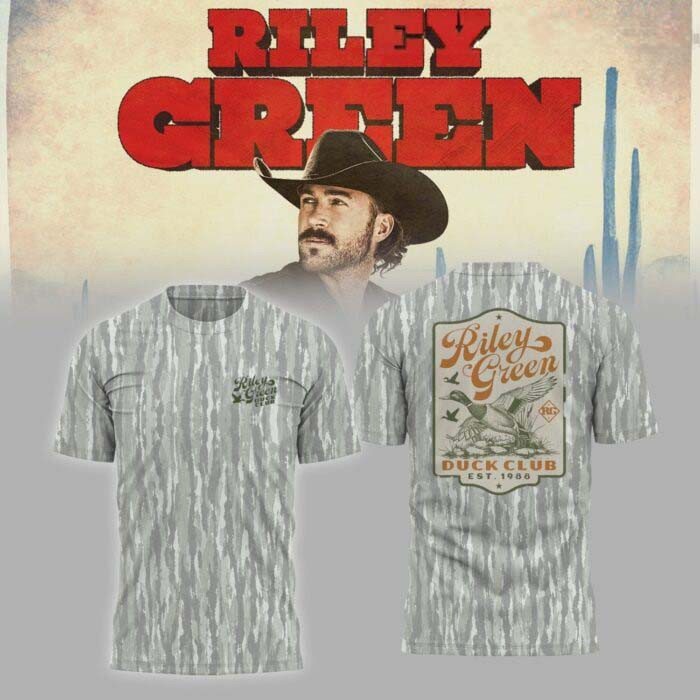 Riley Green Merch Cowboy As It Gets Tour 2026 Camo T-Shirt Riley Green Lover Gift