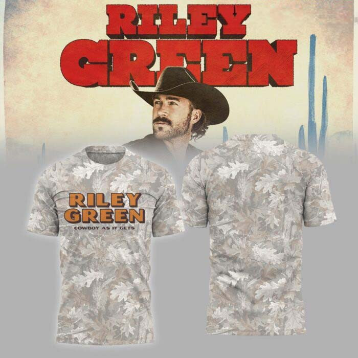 Riley Green Merch Cowboy As It Gets Tour 2026 T-Shirt Gift For Concert Lover 1 - Unicasport Riley Green Merch Cowboy As It Gets Tour 2026 T-Shirt Gift For Concert Lover
