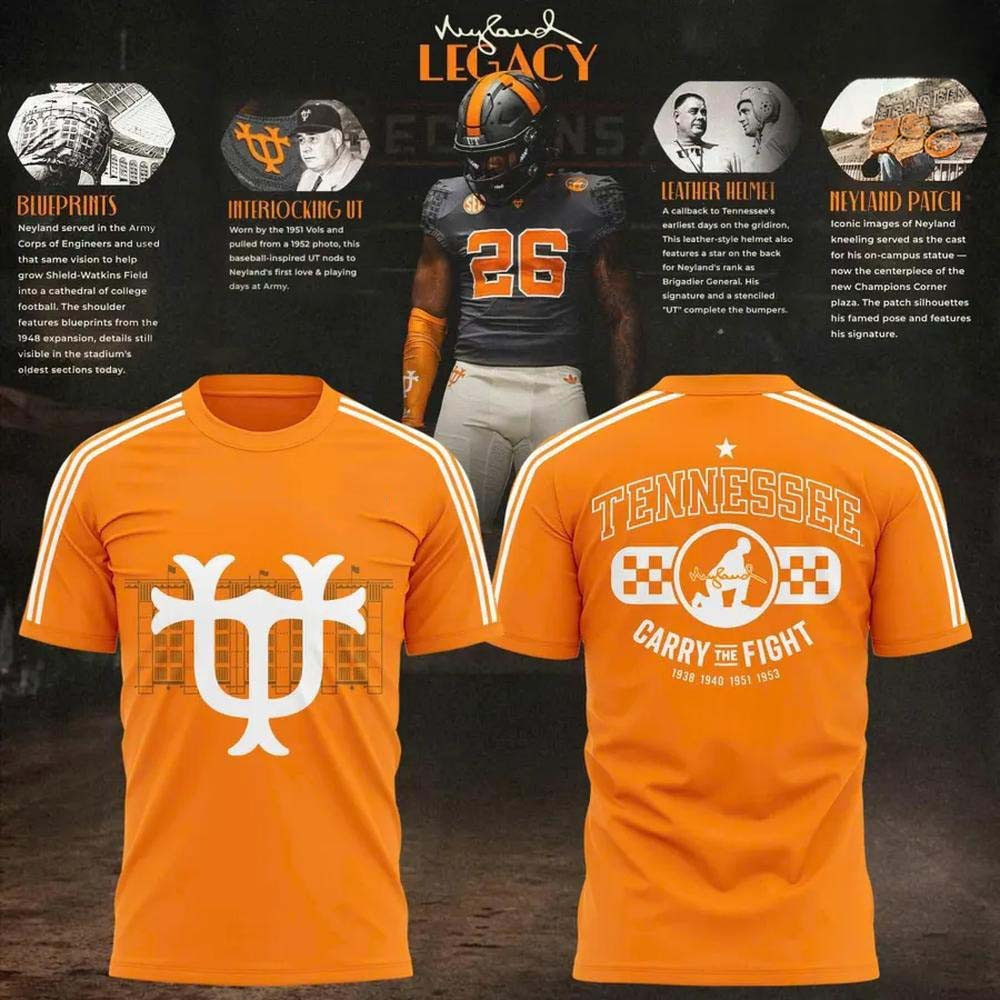 Tennessee Volunteers Merch Neyland Legacy 2026 T-Shirt Gift For Tennessee Football Fans 1 - Unicasport Tennessee Volunteers Merch Neyland Legacy 2026 T-Shirt Gift For Tennessee Football Fans