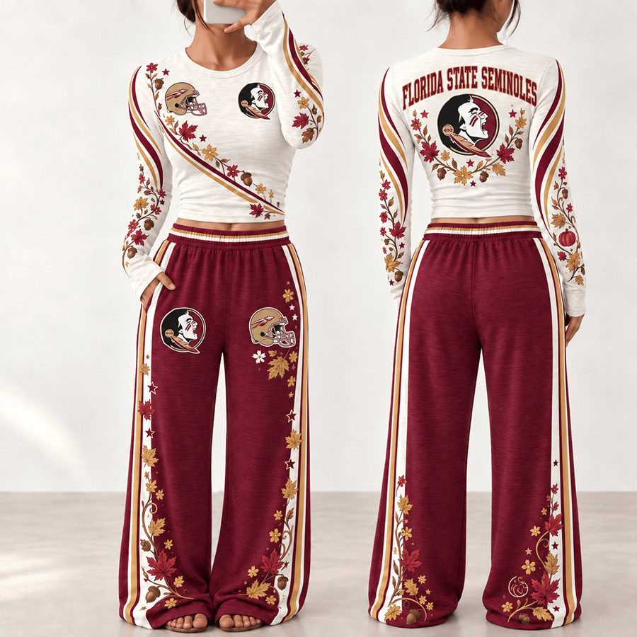 Florida State Seminoles Fall Season Long Sleeve Shirt And Pants Set Seminoles Pride Gear 1 - Unicasport Florida State Seminoles Fall Season Long Sleeve Shirt And Pants Set Seminoles Pride Gear