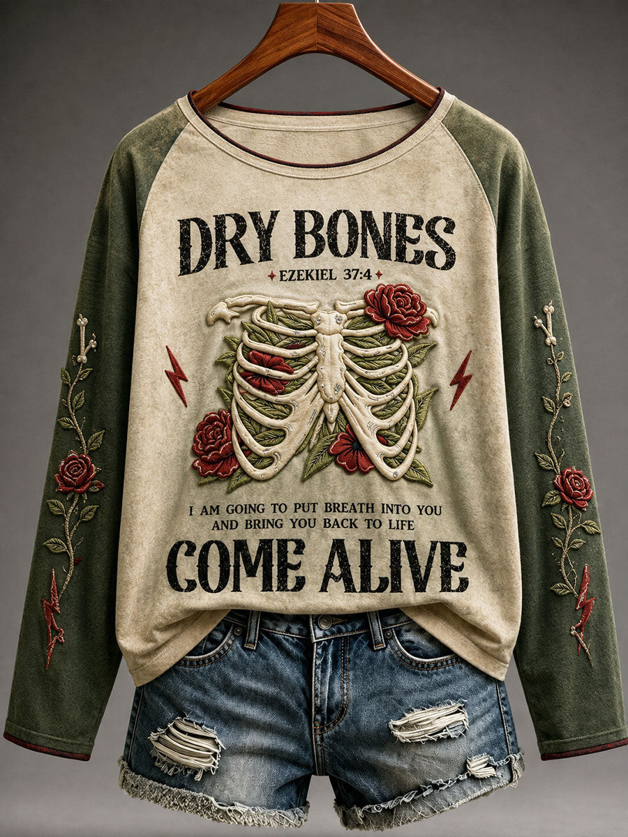 Dry Bones Come Alive Long Sleeve Shirt Faith Christian Clothing Gift For Best Friends 1 - Unicasport Dry Bones Come Alive Long Sleeve Shirt Faith Christian Clothing Gift For Best Friends