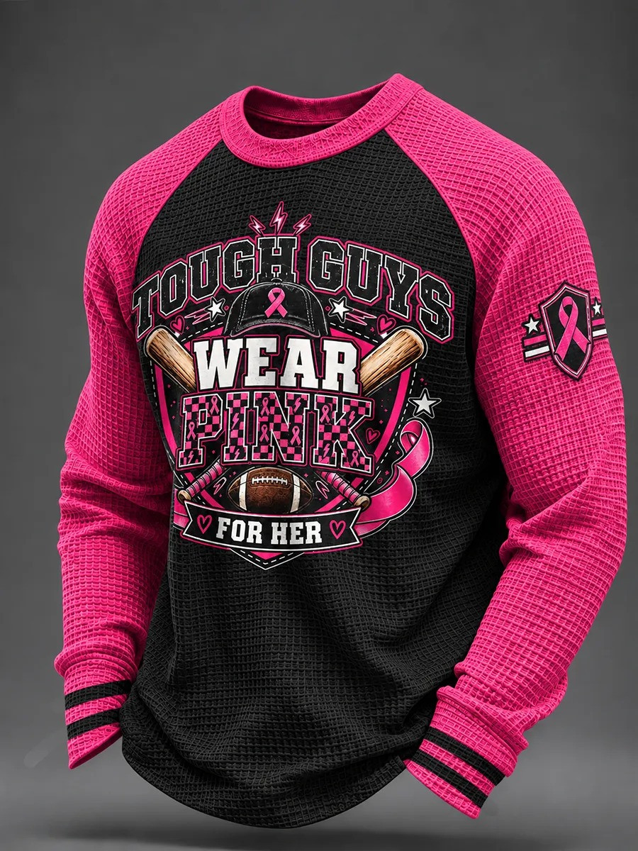 Breast Cancer Awareness Merch Tough Guys Wear Pink For Her Long Sleeve Shirt Gift For Father 1 - Unicasport Breast Cancer Awareness Merch Tough Guys Wear Pink For Her Long Sleeve Shirt Gift For Father