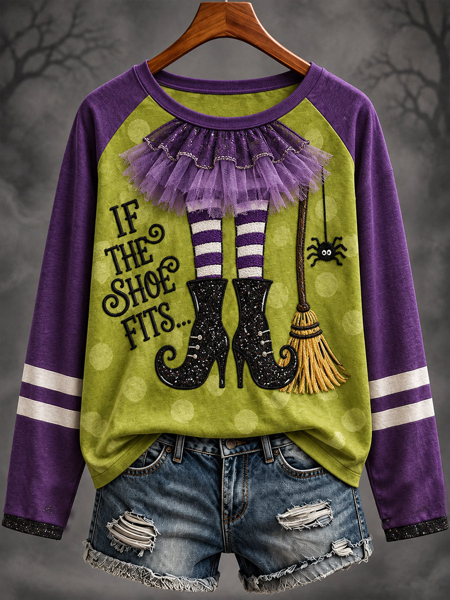 If The Shoe Fits Long Sleeve Shirt Funny Gothic Night Party Drinker Clothing Gift For Friends 1 - Unicasport If The Shoe Fits Long Sleeve Shirt Funny Gothic Night Party Drinker Clothing Gift For Friends