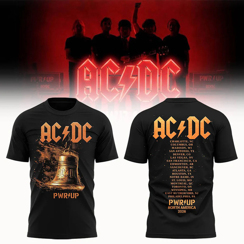 ACDC New York Event Shirt Power Up Tour 2026 ACDC Merch Gifts For Rock Lovers