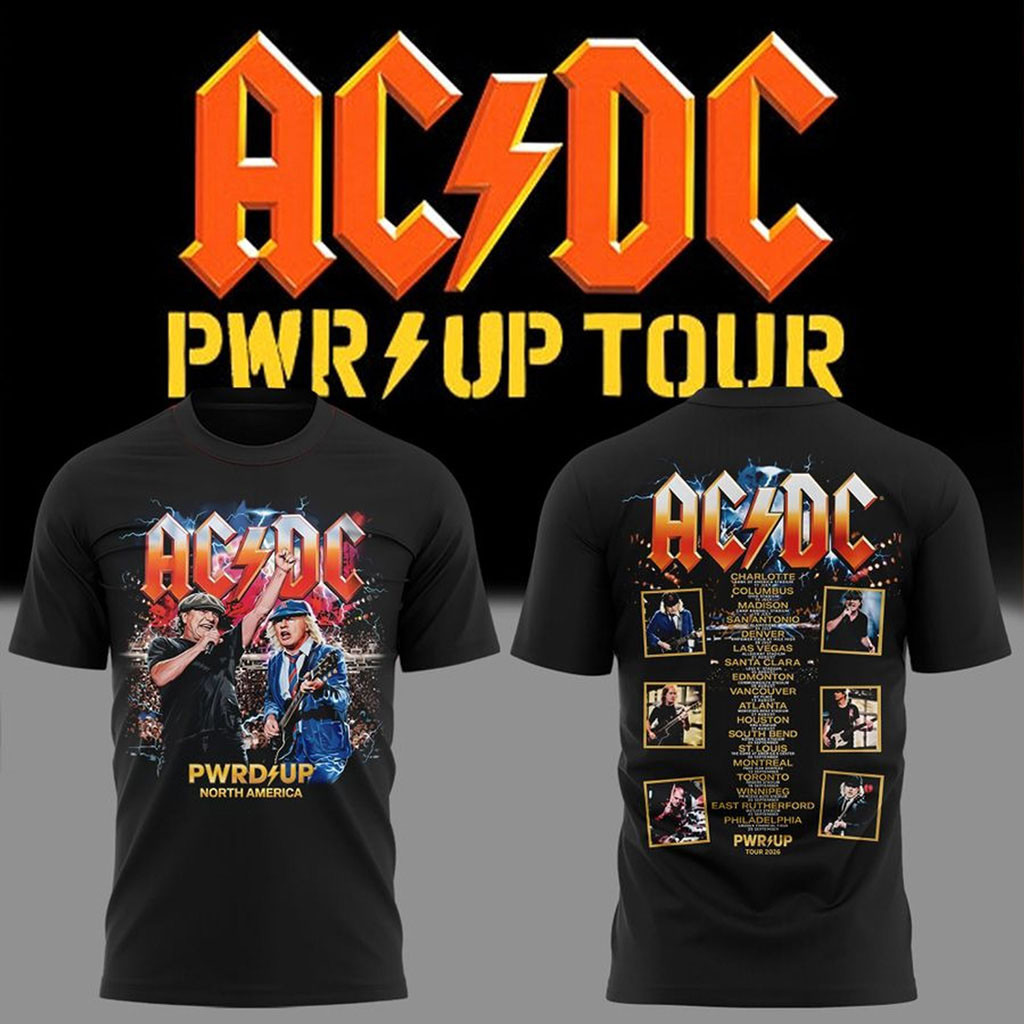 ACDC Power Up Tour 2026 New York Event Shirt ACDC Merch Gifts For Rock Band Fans 1 - Unicasport ACDC Power Up Tour 2026 New York Event Shirt ACDC Merch Gifts For Rock Band Fans