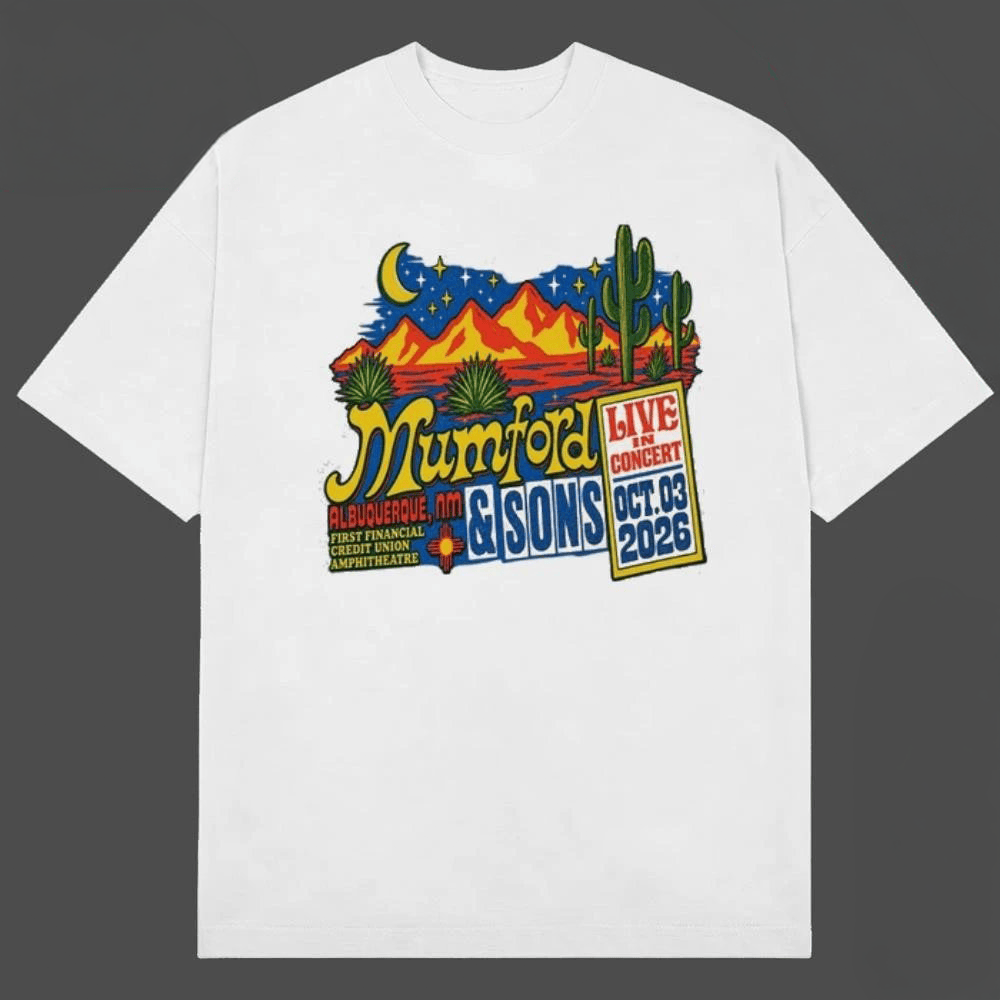 C Boys Merch 2026 Mumford & Sons Tour Albuquerque NM October 03 2026 Event T-Shirt Gift Ideas