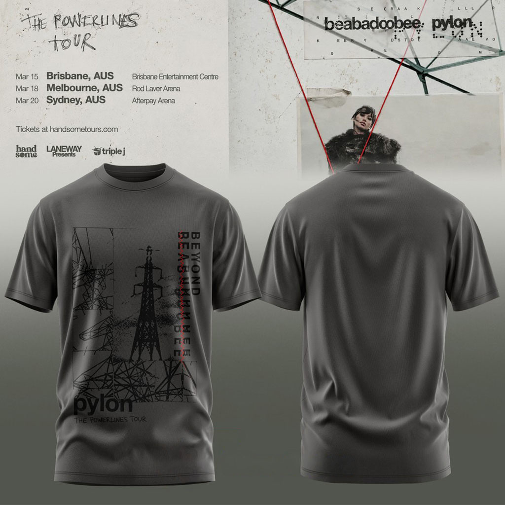 Beabadoobee Powerlines Tour 2026 Gray Shirt Beabadoobee Merch Best Gifts For Music Lovers 1 - Unicasport Beabadoobee Powerlines Tour 2026 Gray Shirt Beabadoobee Merch Best Gifts For Music Lovers