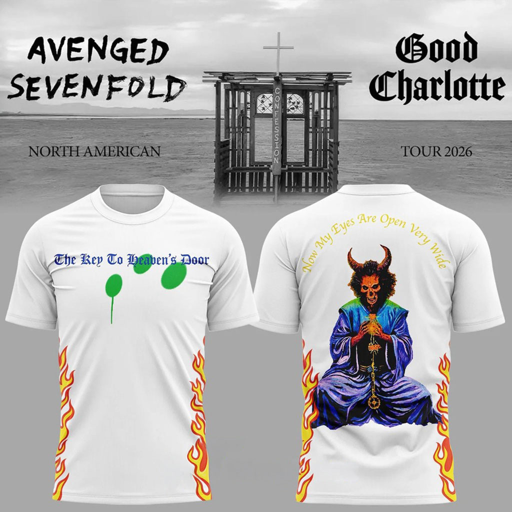 Avenged Sevenfold Good Charlotte North American Tour 2026 Fire Shirt Avenged Sevenfold Merch 1 - Unicasport Avenged Sevenfold Good Charlotte North American Tour 2026 Fire Shirt Avenged Sevenfold Merch