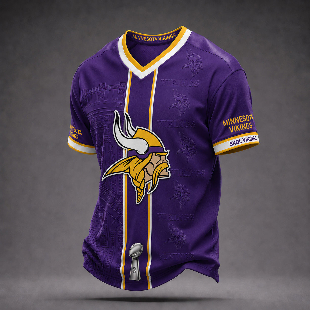 Minnesota Vikings Merch Skol Vikings V-Neck Shirt Football Game Day Attire Best Football Gifts 1 - Unicasport Minnesota Vikings Merch Skol Vikings V-Neck Shirt Football Game Day Attire Best Football Gifts
