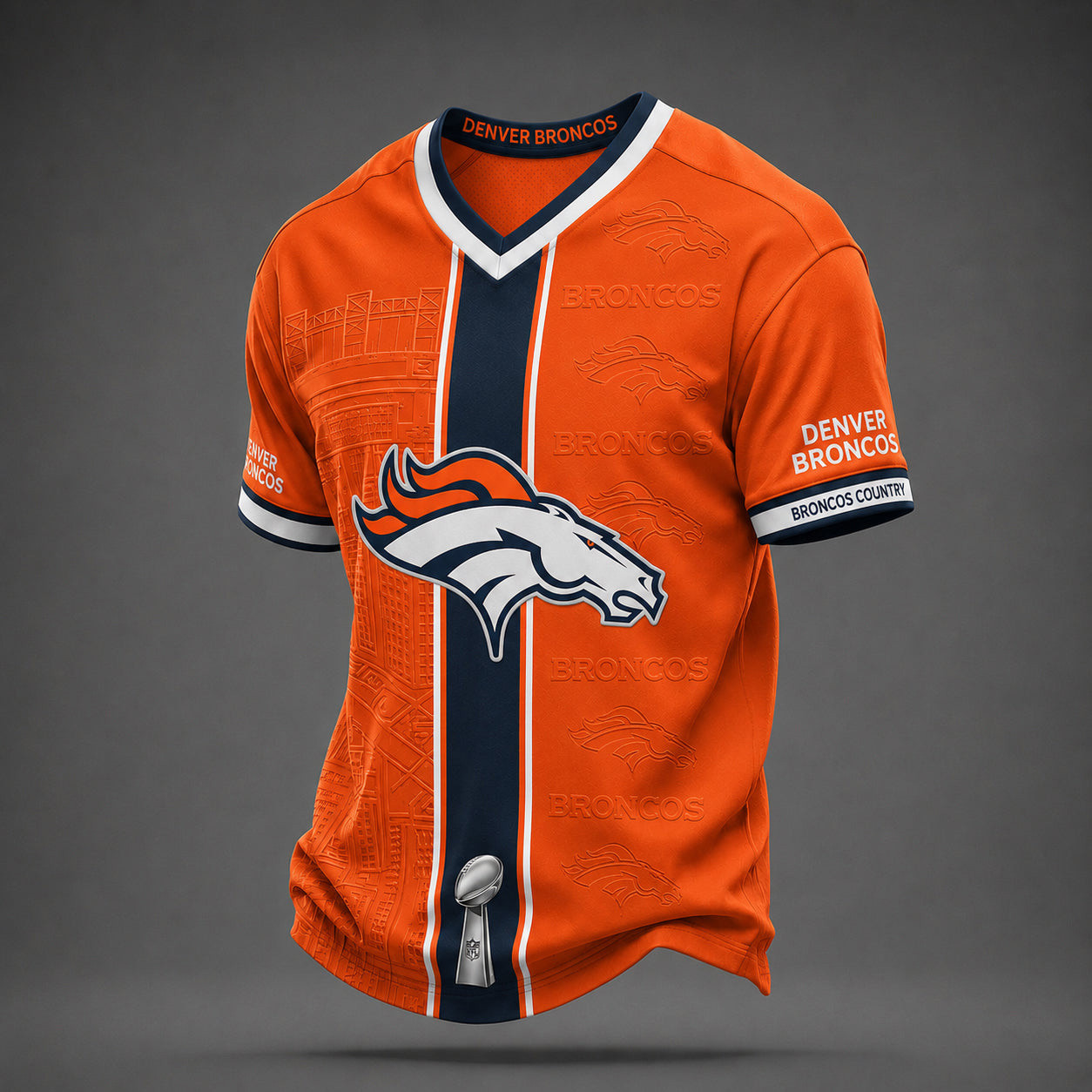 Denver Broncos Merch Broncos Country V-Neck Shirt Game Day Attire Football Fans Gifts 1 - Unicasport Denver Broncos Merch Broncos Country V-Neck Shirt Game Day Attire Football Fans Gifts