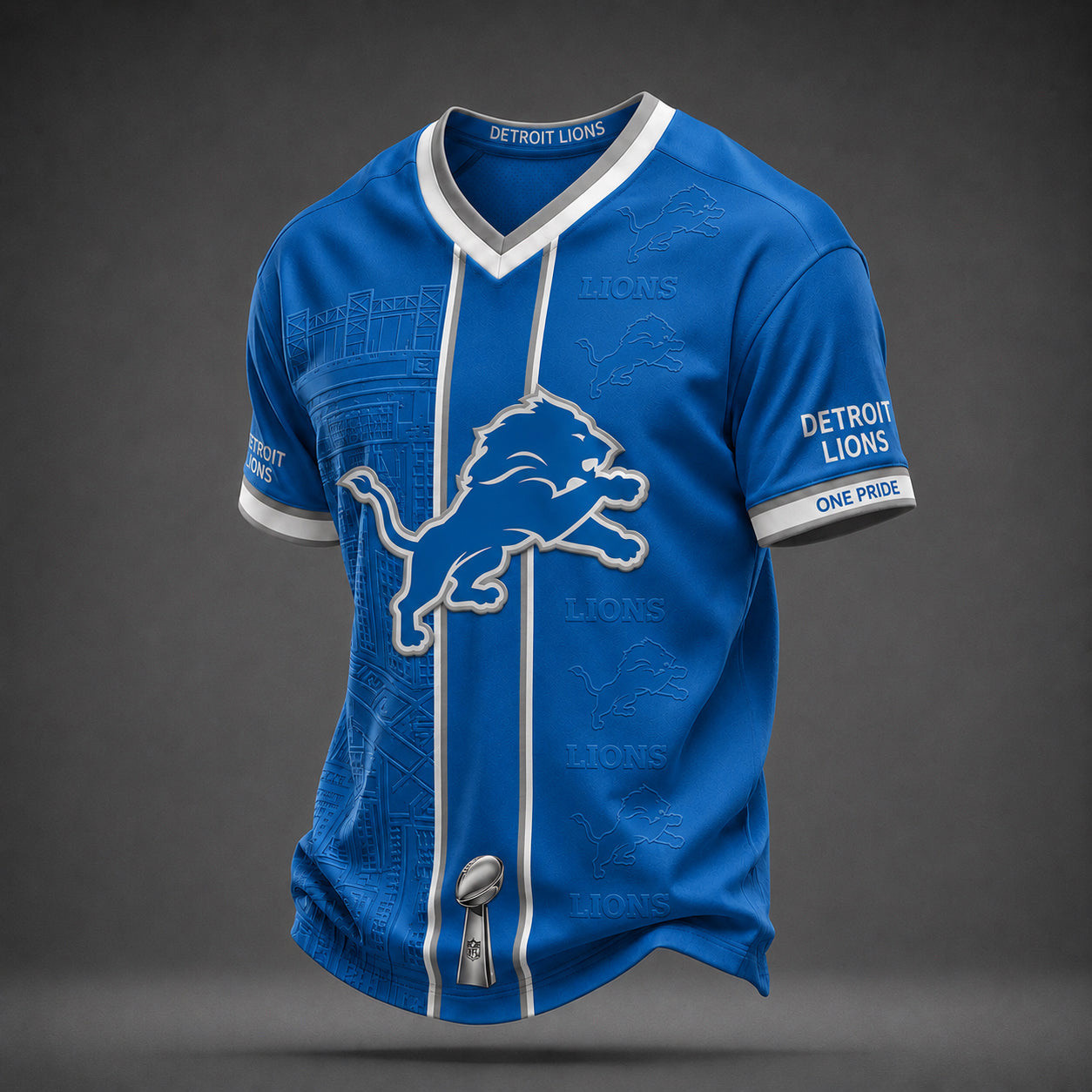 Detroit Lions Merch One Pride V-Neck Shirt Lions Game Day Attire Football Lovers Gifts 1 - Unicasport Detroit Lions Merch One Pride V-Neck Shirt Lions Game Day Attire Football Lovers Gifts