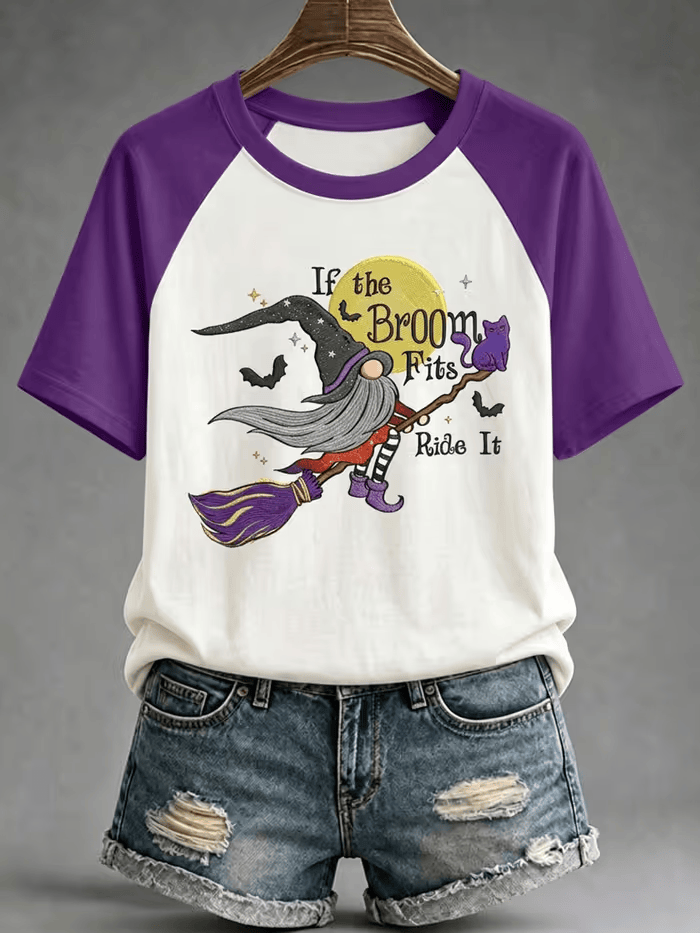 If The Broom Fits Ride It T-Shirt Funny Ghost Halloween Clothes Gifts For Halloween Lovers 1 - Unicasport If The Broom Fits Ride It T-Shirt Funny Ghost Halloween Clothes Gifts For Halloween Lovers
