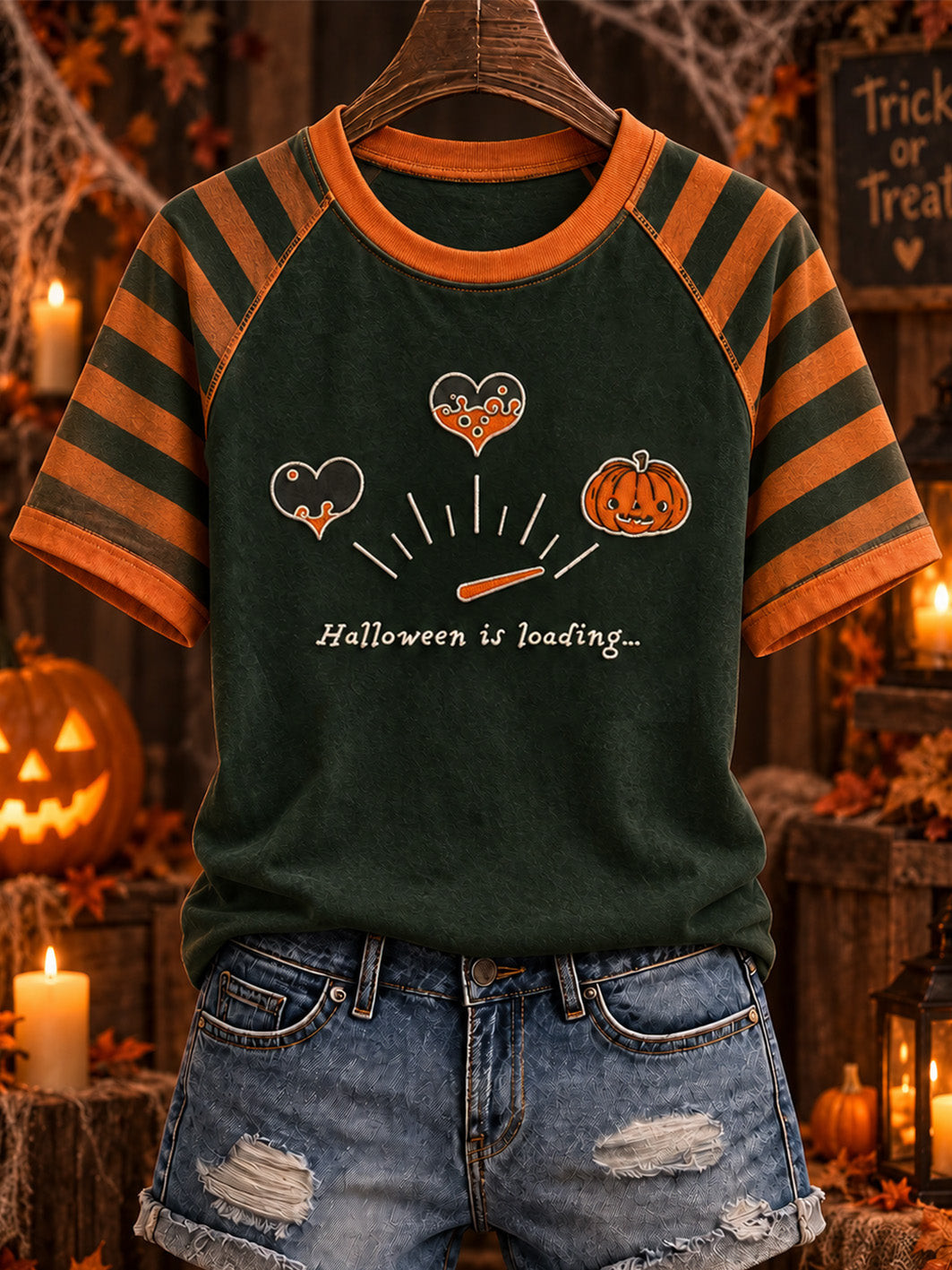 Cute Pumpkin Halloween Baseball T-Shirt Lovely Trick Or Treat Clothing Gift For Daughter 1 - Unicasport Cute Pumpkin Halloween Baseball T-Shirt Lovely Trick Or Treat Clothing Gift For Daughter