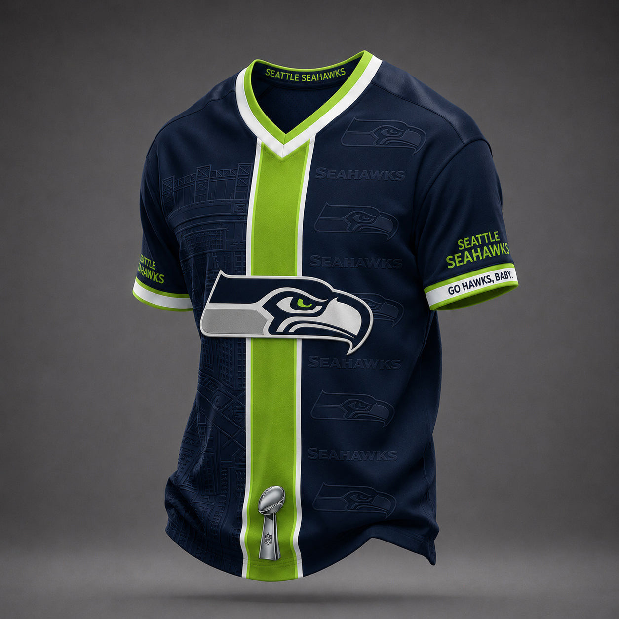 Seattle Seahawks Merch Go Hawks Baby V-Neck Shirt Game Day Attire Best Football Gifts 1 - Unicasport Seattle Seahawks Merch Go Hawks Baby V-Neck Shirt Game Day Attire Best Football Gifts