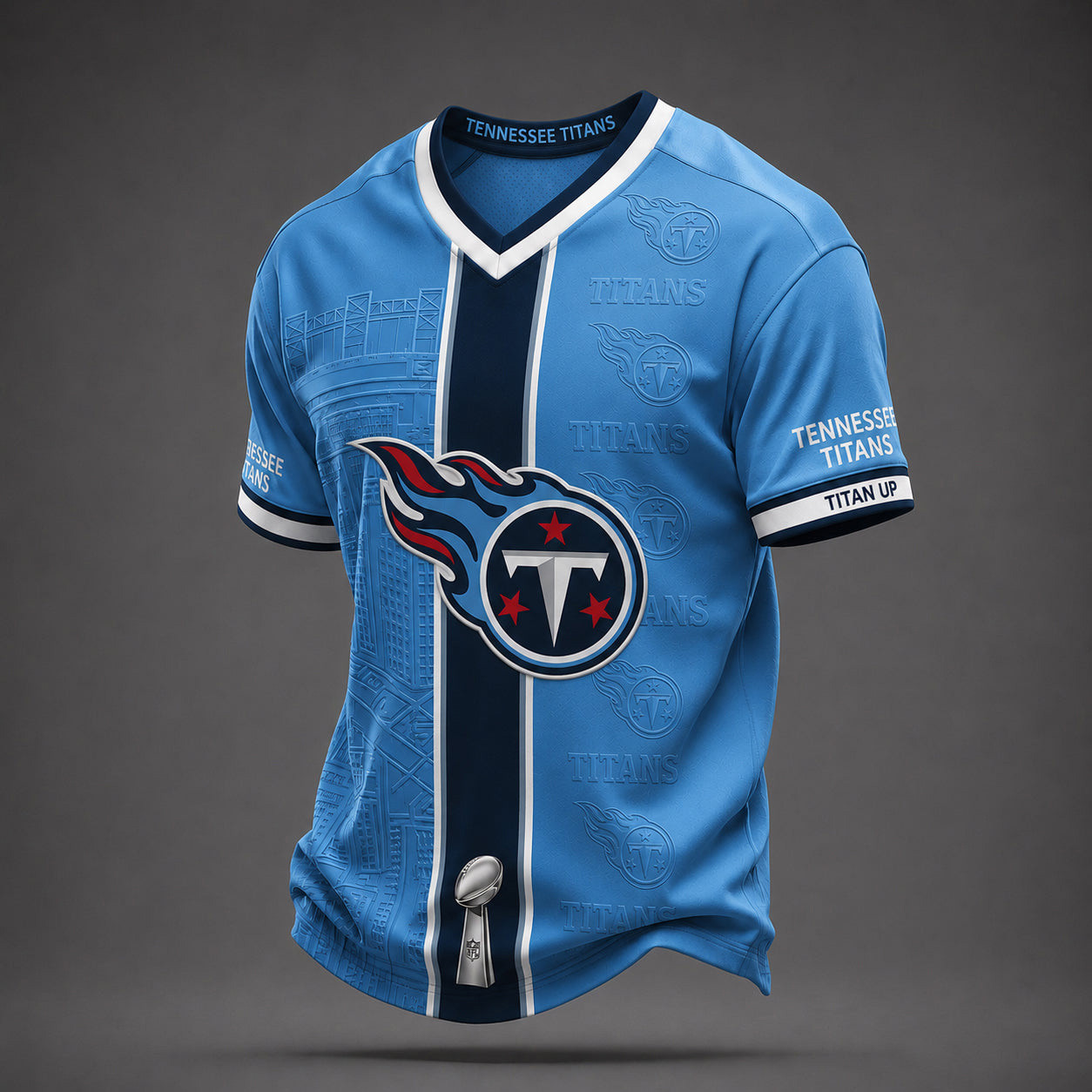 Tennessee Titans Merch Titian Up V-Neck Shirt Football Game Day Attire Football Gifts 1 - Unicasport Tennessee Titans Merch Titian Up V-Neck Shirt Football Game Day Attire Football Gifts