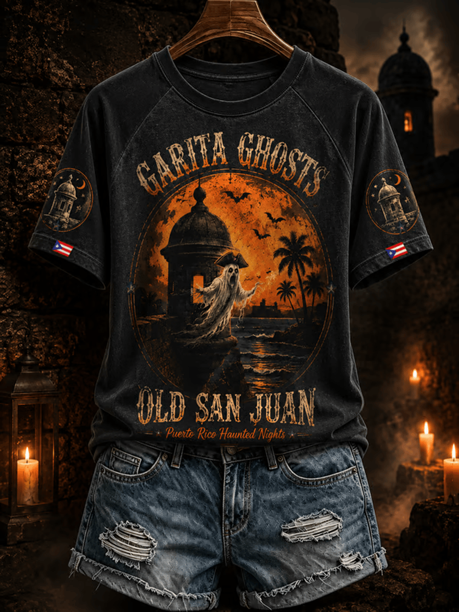 Garita Ghosts Old San Juan T-Shirt Women Halloween Clothes Gifts For A Horror Lover 1 - Unicasport Garita Ghosts Old San Juan T-Shirt Women Halloween Clothes Gifts For A Horror Lover