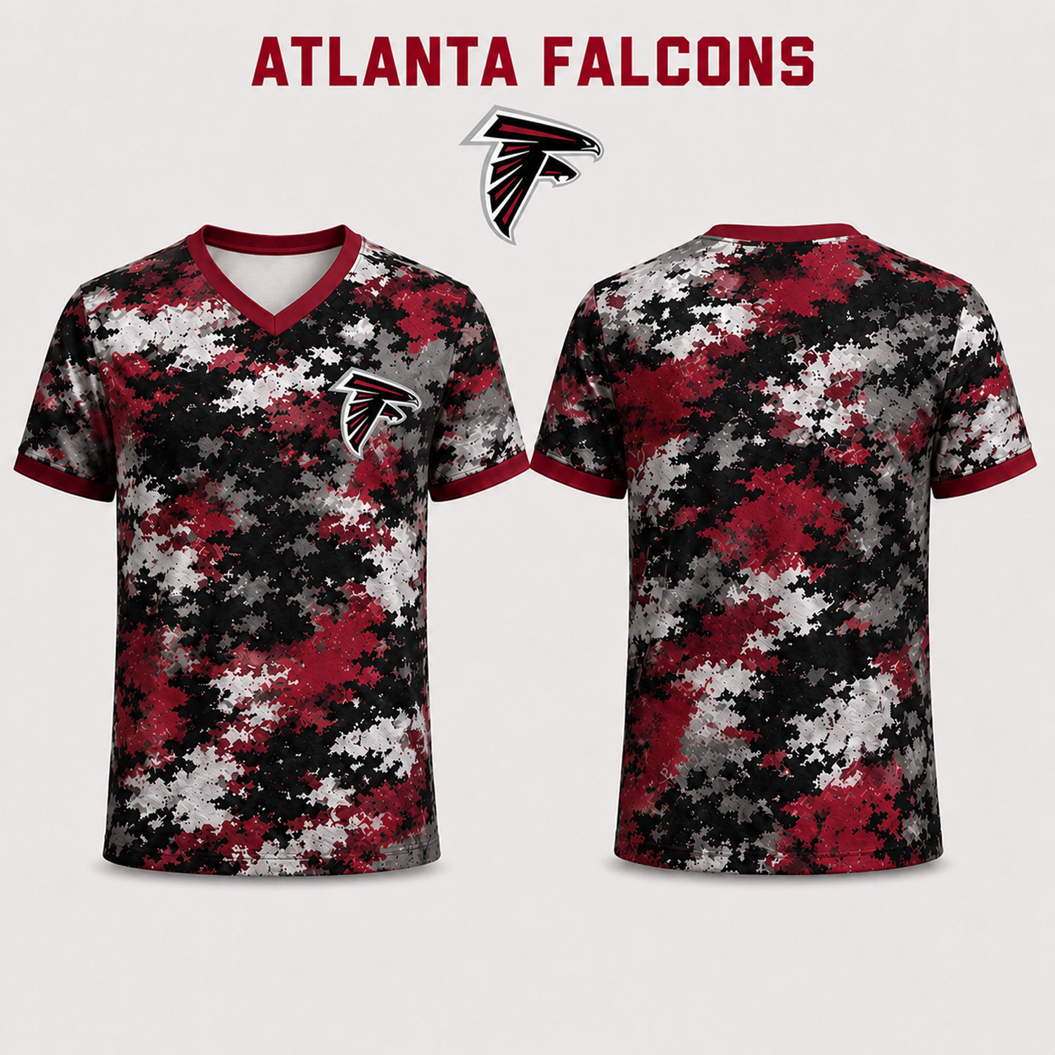 Arizona Cardinals Merch Cardinals Game Day Camo V-Neck Shirt Best Gifts For Football Fans 1 - Unicasport Arizona Cardinals Merch Cardinals Game Day Camo V-Neck Shirt Best Gifts For Football Fans