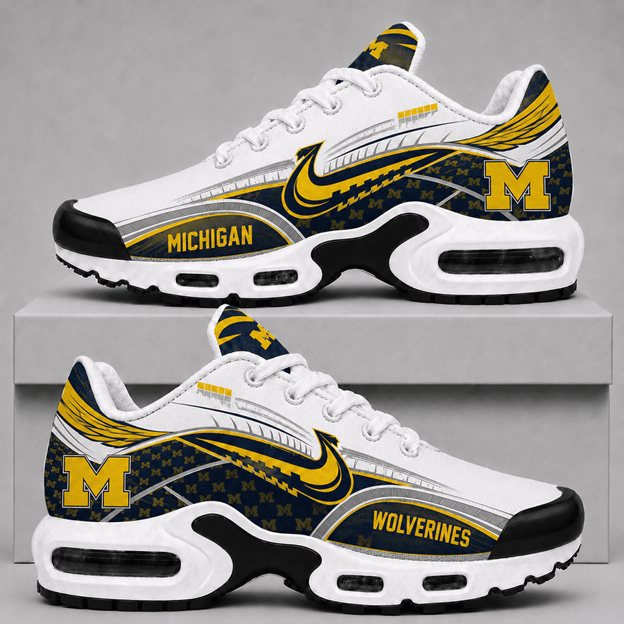 Michigan Wolverines Sneakers Wolverines Football NCAA Gear Gift Ideas