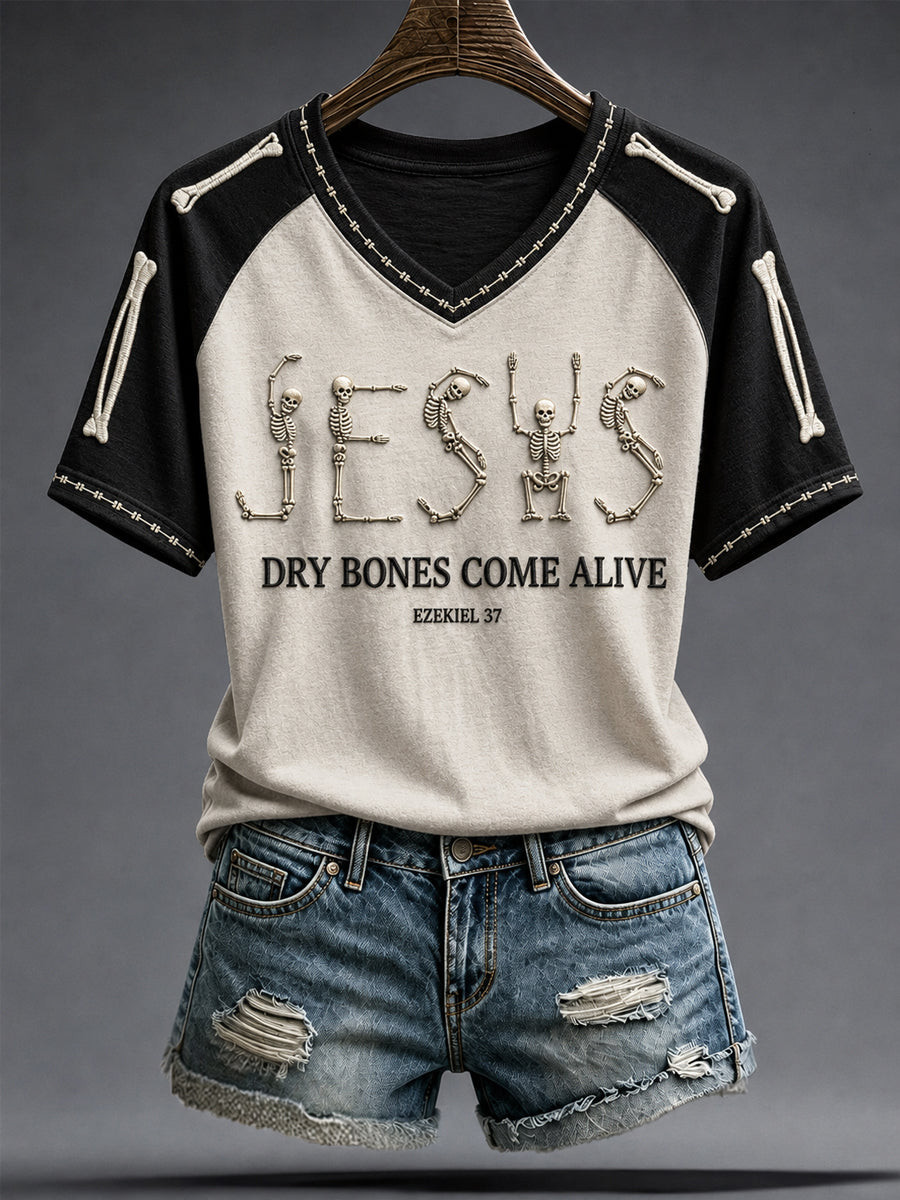 Jesus Christian Halloween V-Neck Shirt Sporty Faith Clothing Gift For Sister 1 - Unicasport Jesus Christian Halloween V-Neck Shirt Sporty Faith Clothing Gift For Sister