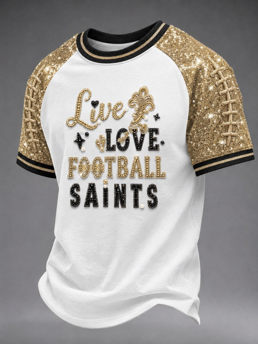 New Orleans Saints Merch Live Love Football Saints T-Shirt Gift For Fan 1 - Unicasport New Orleans Saints Merch Live Love Football Saints T-Shirt Gift For Fan