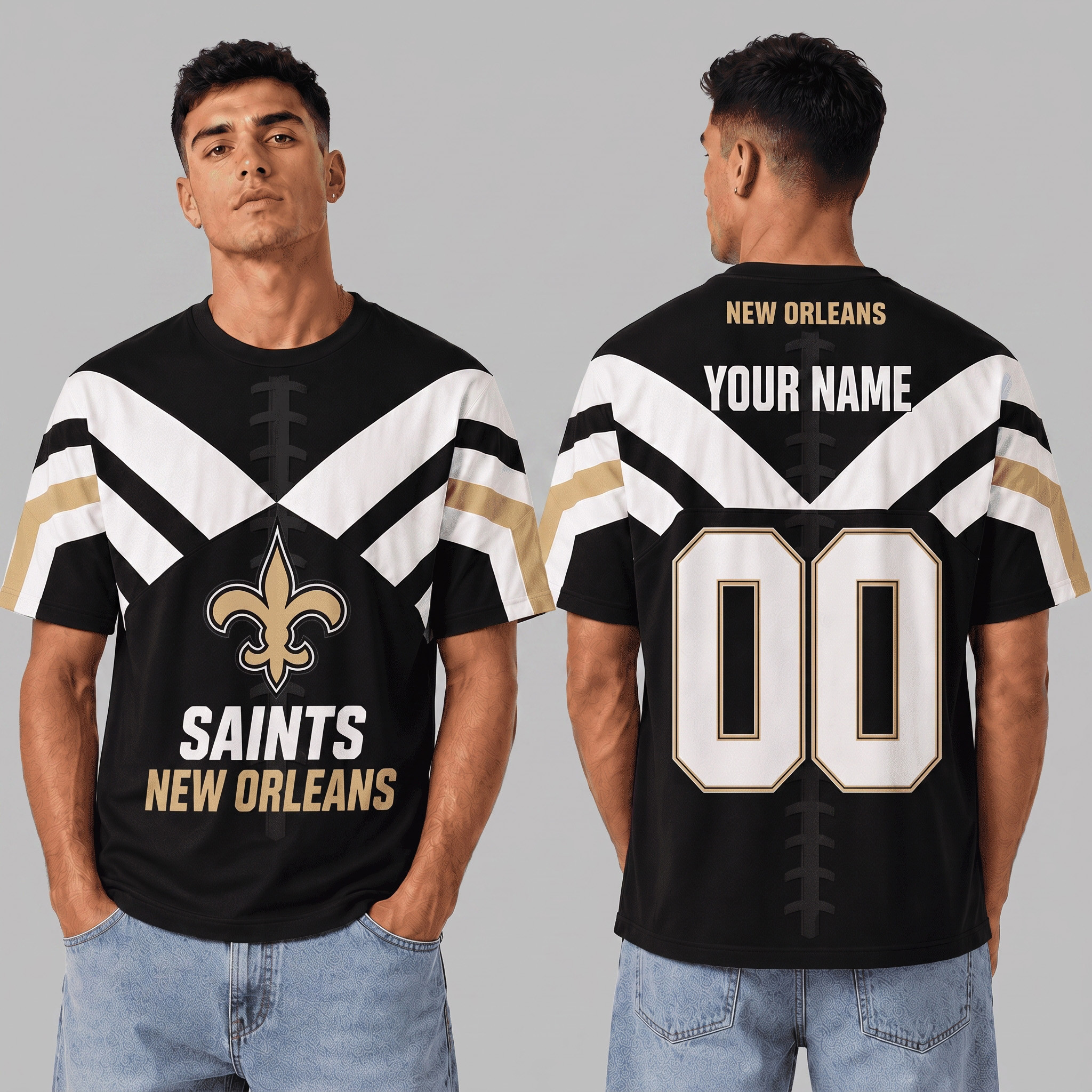 Personalized New Orleans Saints Merch Saints Football Game Day T-Shirt Football Gifts 1 - Unicasport Personalized New Orleans Saints Merch Saints Football Game Day T-Shirt Football Gifts