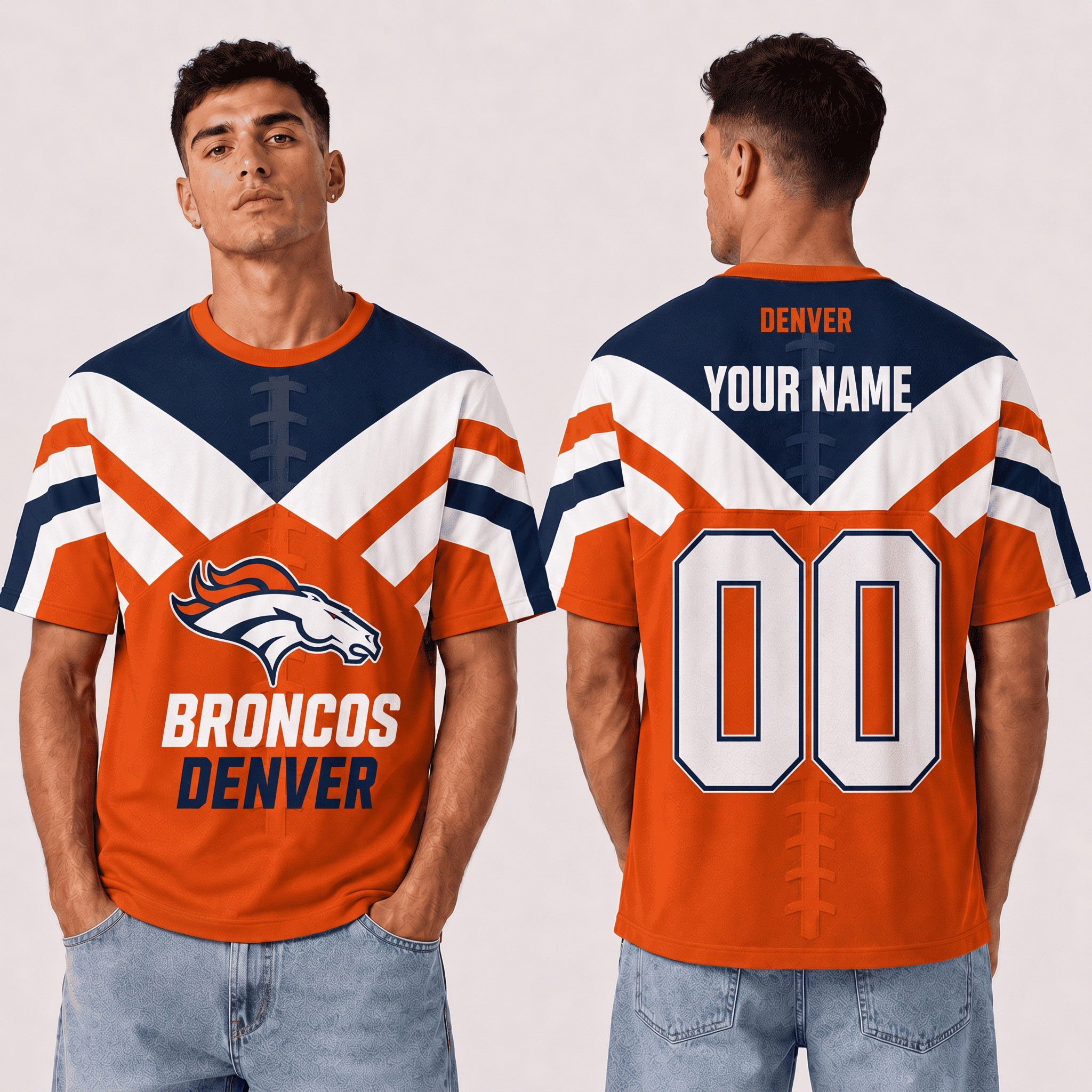 Personalized Denver Broncos Merch Broncos Football Game Day T-Shirt Football Gift Ideas 1 - Unicasport Personalized Denver Broncos Merch Broncos Football Game Day T-Shirt Football Gift Ideas