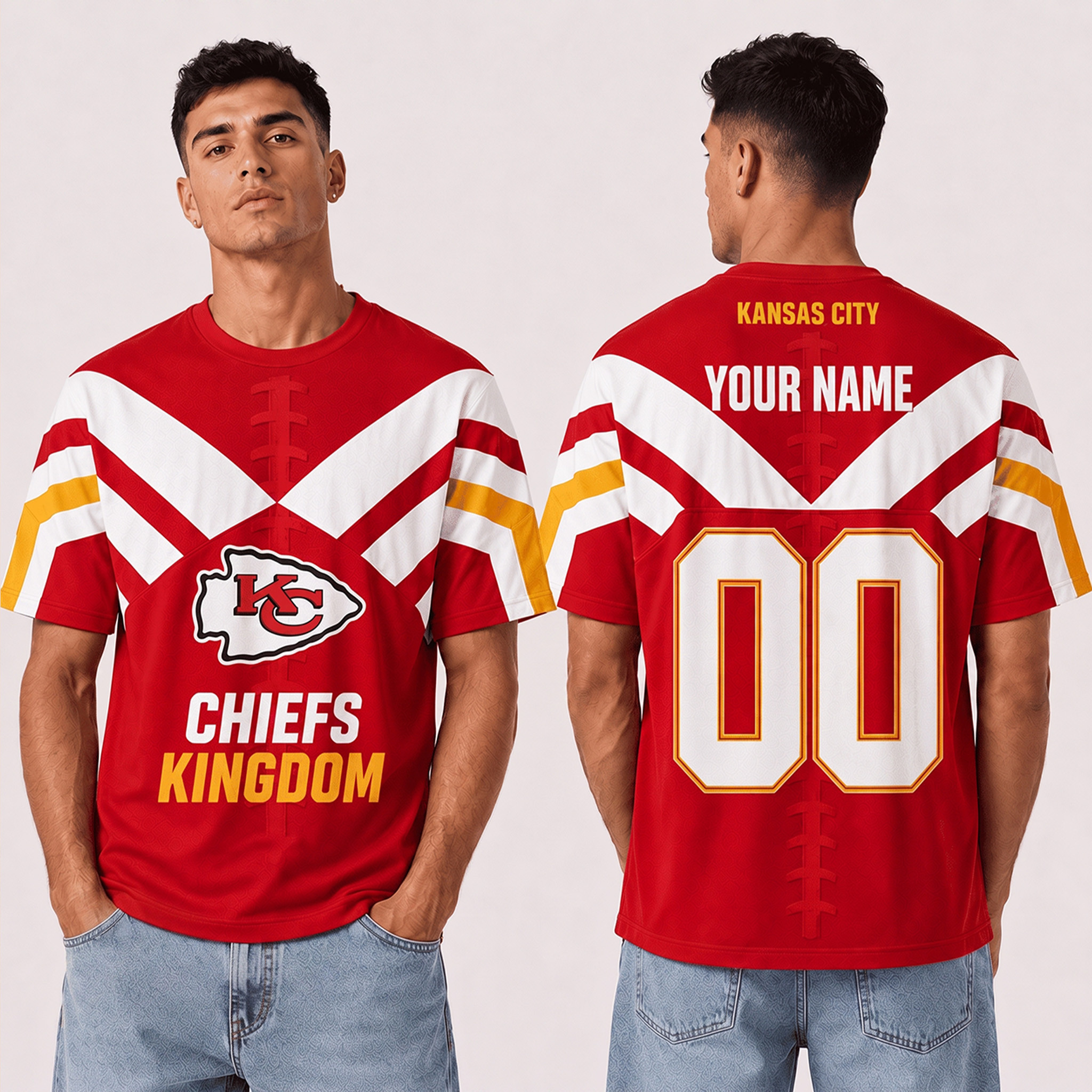 Personalized Kansas City Chiefs Merch Chiefs Football Game Day T-Shirt Football Gifts 1 - Unicasport Personalized Kansas City Chiefs Merch Chiefs Football Game Day T-Shirt Football Gifts