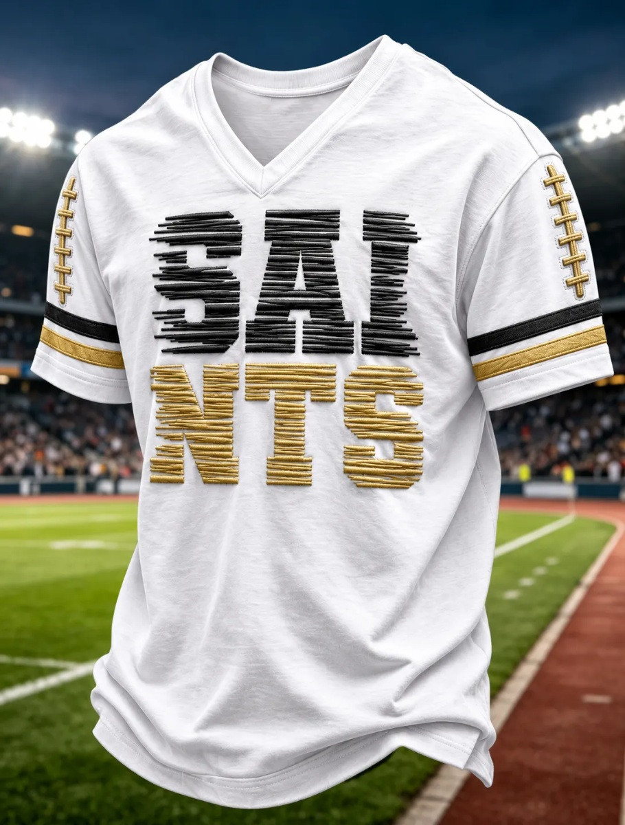 New Orleans Saints Merch Saints Football Season 2026 V-Neck Shirt Dad Gift 1 - Unicasport New Orleans Saints Merch Saints Football Season 2026 V-Neck Shirt Dad Gift