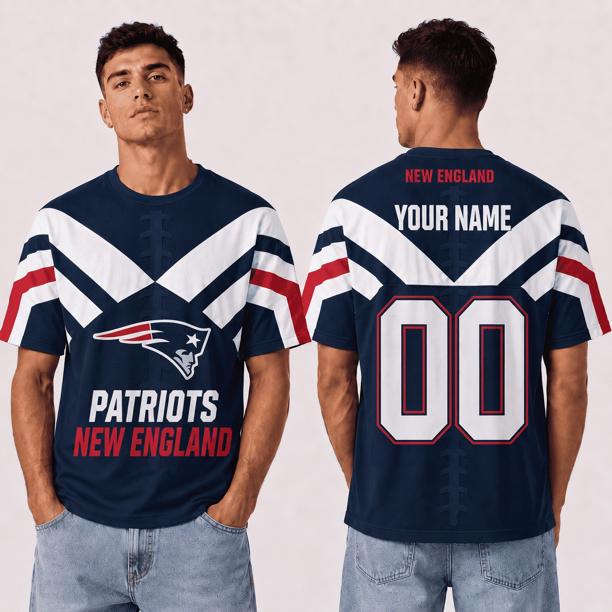 Personalized New England Patriots Merch Patriots Football Game Day T-Shirt Football Gifts 1 - Unicasport Personalized New England Patriots Merch Patriots Football Game Day T-Shirt Football Gifts