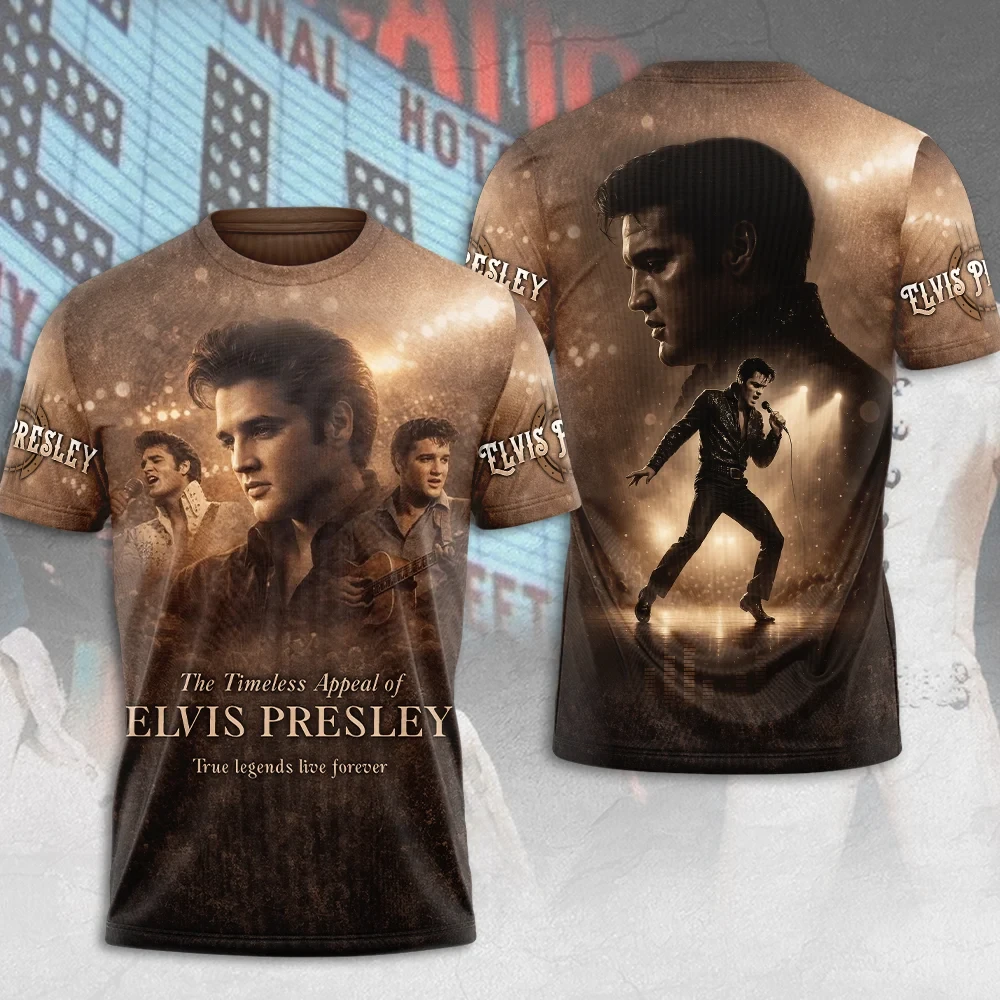 Elvis Presley Merch True Legends Live Forever T-Shirt Good Gift Ideas For Music Lovers