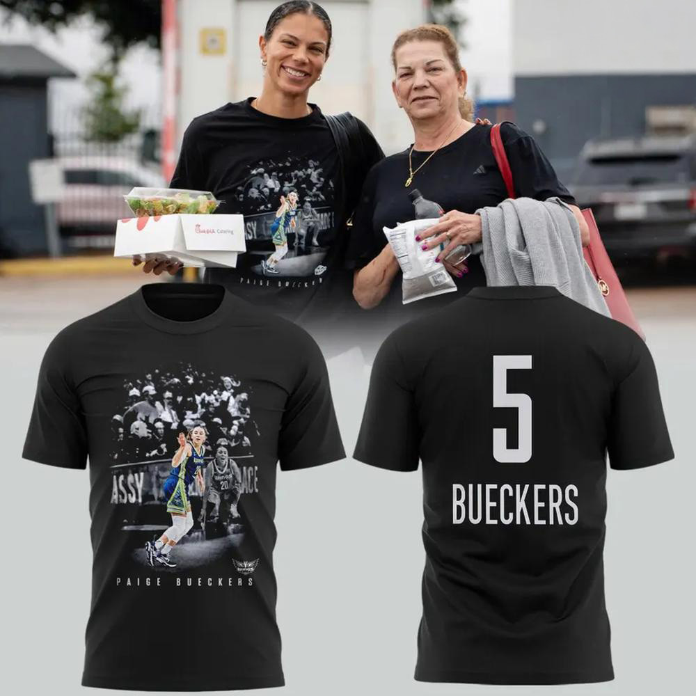 Dallas Wings Merch Paige Bueckers 5 Black Graphic Shirt WNBA Apparel Paige Bueckers Fans Gifts 1 - Unicasport Dallas Wings Merch Paige Bueckers 5 Black Graphic Shirt WNBA Apparel Paige Bueckers Fans Gifts