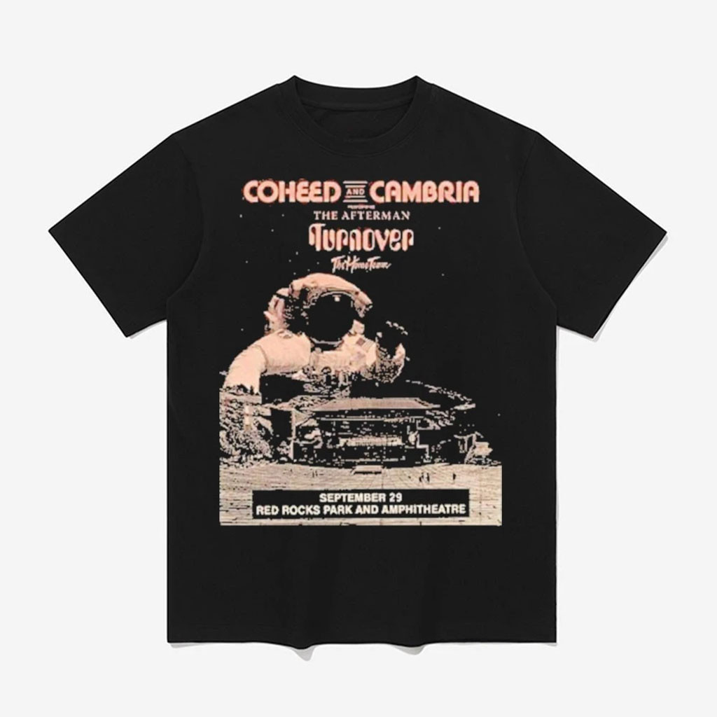 Coheed And Cambria Celebrating The Afterman Concert T-Shirt Coheed and Cambria Merch Fan Gear 1 - Unicasport Coheed And Cambria Celebrating The Afterman Concert T-Shirt Coheed and Cambria Merch Fan Gear