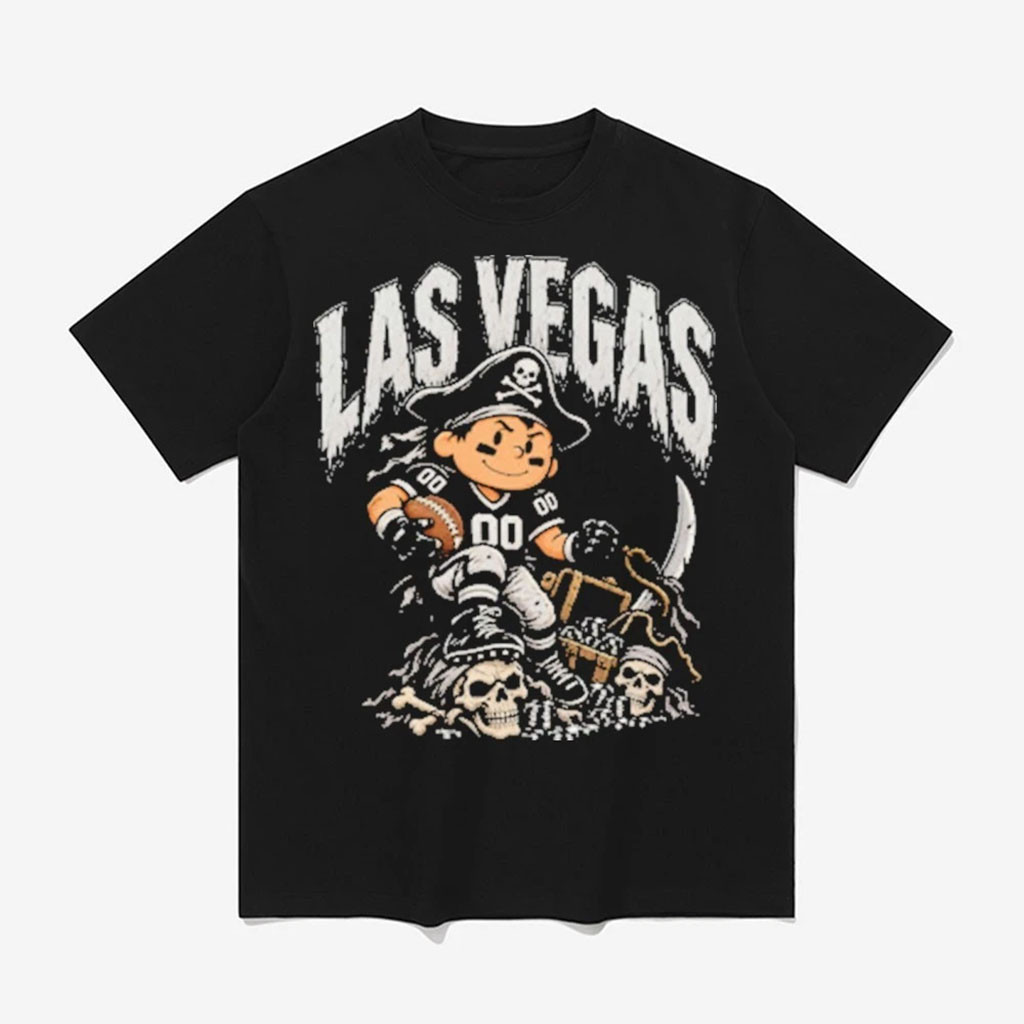 Las Vegas Raiders Football Cartoon Pirate Mascot Number 00 Skull Treasure Shirt Raiders Merch 1 - Unicasport Las Vegas Raiders Football Cartoon Pirate Mascot Number 00 Skull Treasure Shirt Raiders Merch