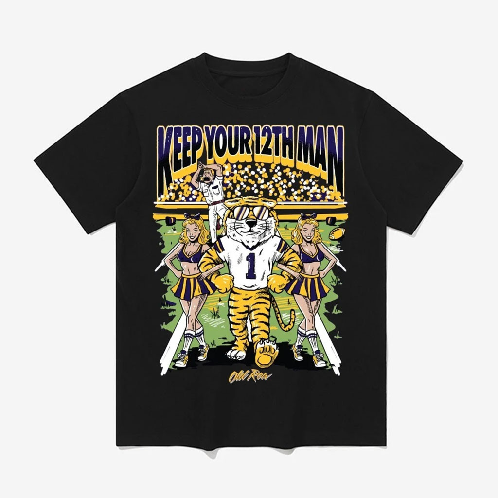 LSU Tigers Keep Your 12th Man Death Valley Victory Football T-Shirt LSU Tigers Merch Fan Gear 1 - Unicasport LSU Tigers Keep Your 12th Man Death Valley Victory Football T-Shirt LSU Tigers Merch Fan Gear