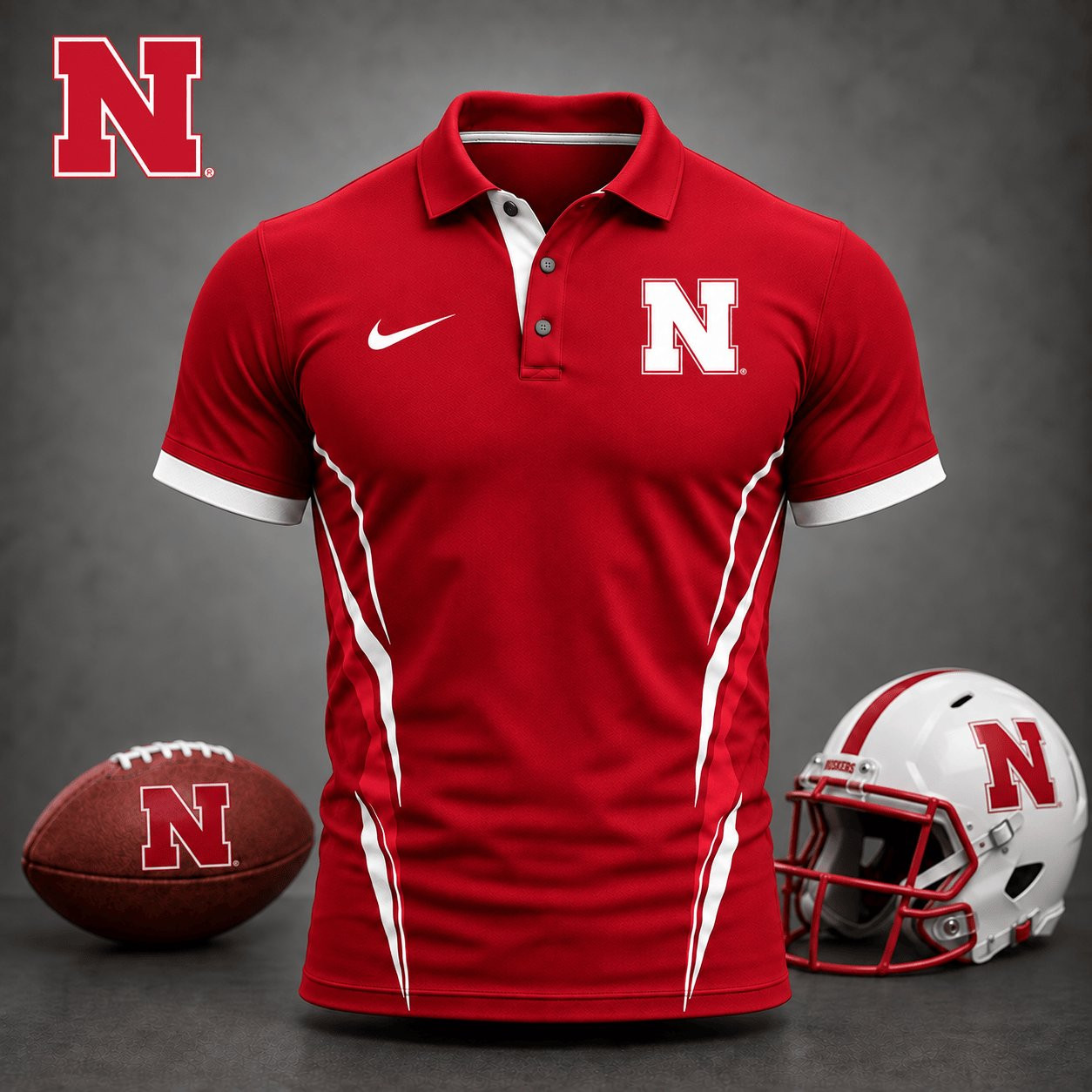 Nebraska Cornhuskers NCAA Merch Polo Shirt Cornhuskers Football Outfits Gifts Ideas 1 - Unicasport Nebraska Cornhuskers NCAA Merch Polo Shirt Cornhuskers Football Outfits Gifts Ideas