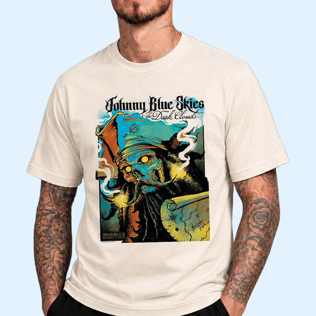 Johnny Blue Skies And The Dark Clouds Indianapolis IN 2026 T-Shirt Concert Apparel For Fans 1 - Unicasport Johnny Blue Skies And The Dark Clouds Indianapolis IN 2026 T-Shirt Concert Apparel For Fans