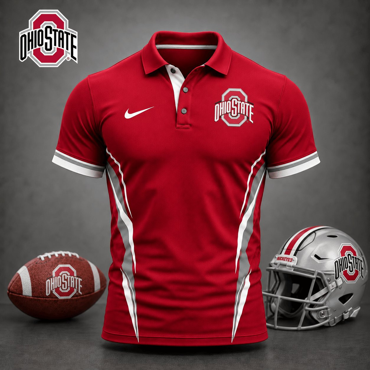 Ohio State Buckeyes NCAA Merch Polo Shirt Football Apparel Gifts For Buckeyes Fans 1 - Unicasport Ohio State Buckeyes NCAA Merch Polo Shirt Football Apparel Gifts For Buckeyes Fans