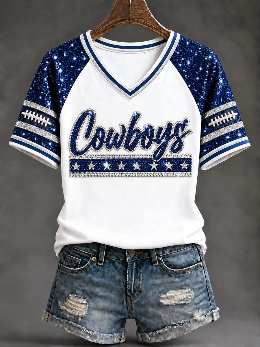 Dallas Cowboys Merch Cowboys Football Season 2026 V-Neck Shirt Girlfriend Gift 1 - Unicasport Dallas Cowboys Merch Cowboys Football Season 2026 V-Neck Shirt Girlfriend Gift
